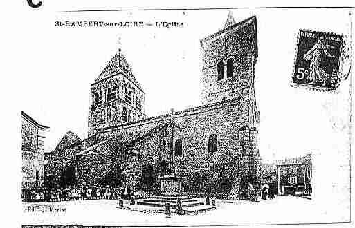 Ville de SAINTJUSTSAINTRAMBERT Carte postale ancienne