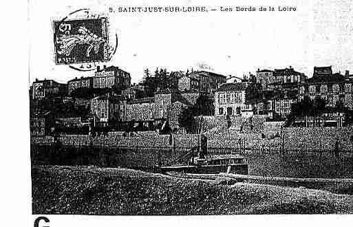 Ville de SAINTJUSTSAINTRAMBERT Carte postale ancienne