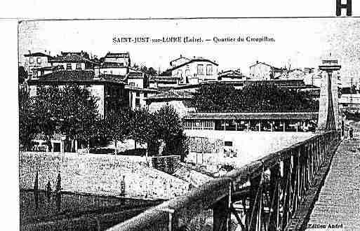 Ville de SAINTJUSTSAINTRAMBERT Carte postale ancienne