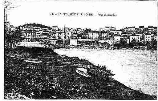 Ville de SAINTJUSTSAINTRAMBERT Carte postale ancienne