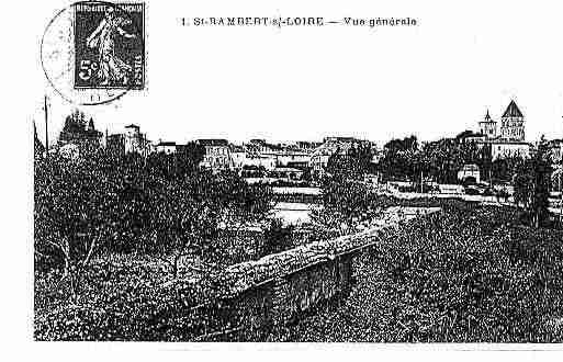 Ville de SAINTJUSTSAINTRAMBERT Carte postale ancienne