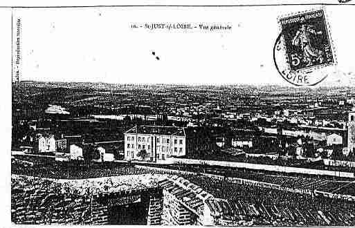 Ville de SAINTJUSTSAINTRAMBERT Carte postale ancienne