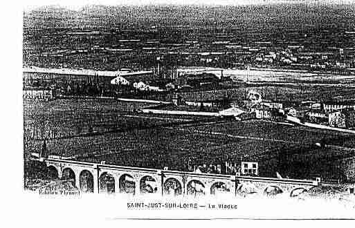 Ville de SAINTJUSTSAINTRAMBERT Carte postale ancienne