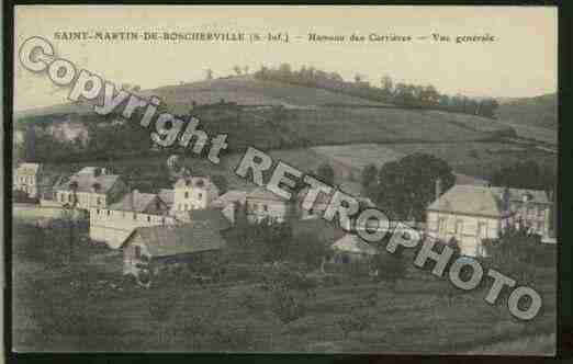 Ville de SAINTMARTINDEBOSCHERVILLE Carte postale ancienne