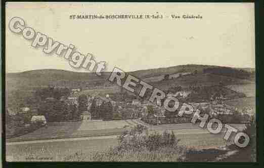 Ville de SAINTMARTINDEBOSCHERVILLE Carte postale ancienne