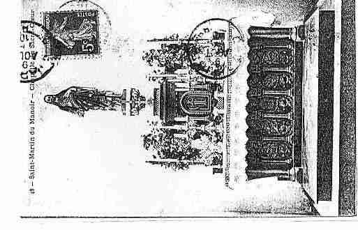 Ville de SAINTMARTINDUMANOIR Carte postale ancienne