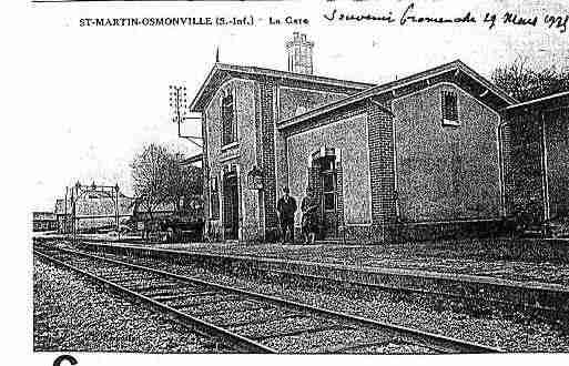 Ville de SAINTMARTINOSMONVILLE Carte postale ancienne