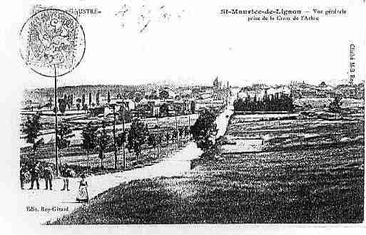 Ville de SAINTMAURICEDELIGNON Carte postale ancienne