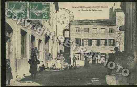 Ville de SAINTMAURICEENGOURGOIS Carte postale ancienne