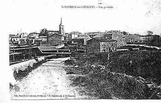 Ville de SAINTMAURICEENGOURGOIS Carte postale ancienne