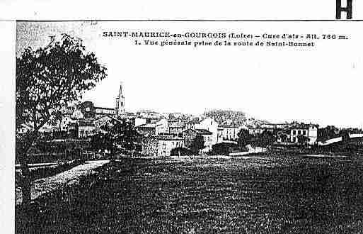 Ville de SAINTMAURICEENGOURGOIS Carte postale ancienne