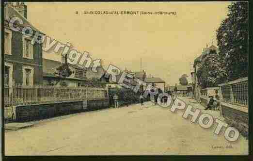 Ville de SAINTNICOLASD\'ALIERMONT Carte postale ancienne