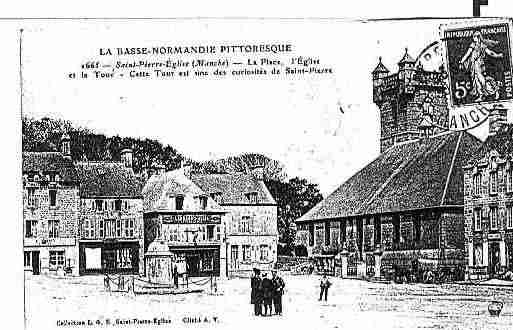 Ville de SAINTPIERREEGLISE Carte postale ancienne