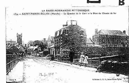 Ville de SAINTPIERREEGLISE Carte postale ancienne