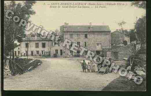 Ville de SAINTROMAINLACHALM Carte postale ancienne