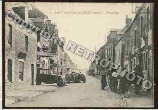 Ville de SAINTSAUVEURLENDELIN Carte postale ancienne