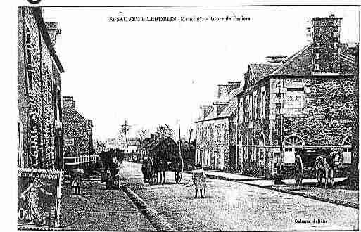 Ville de SAINTSAUVEURLENDELIN Carte postale ancienne