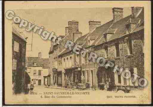 Ville de SAINTSAUVEURLEVICOMTE Carte postale ancienne