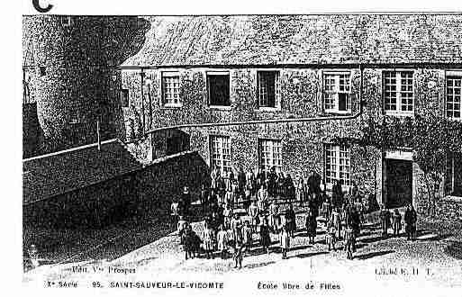 Ville de SAINTSAUVEURLEVICOMTE Carte postale ancienne