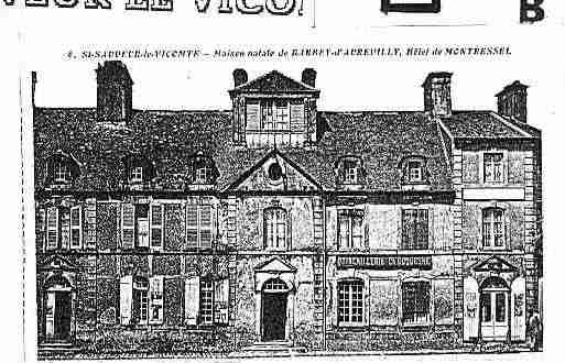 Ville de SAINTSAUVEURLEVICOMTE Carte postale ancienne