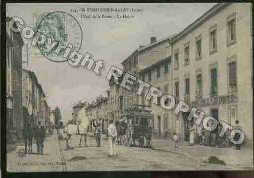 Ville de SAINTSYMPHORIENDELAY Carte postale ancienne