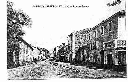 Ville de SAINTSYMPHORIENDELAY Carte postale ancienne