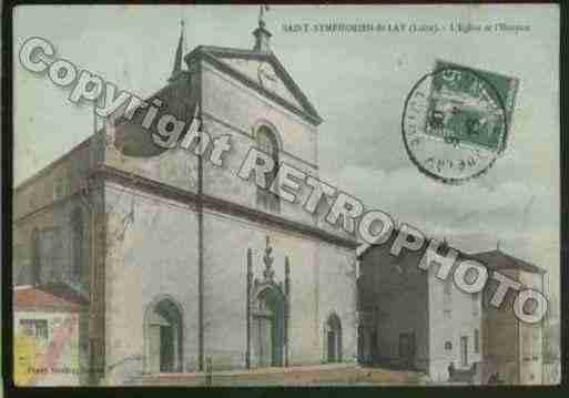 Ville de SAINTSYMPHORIENDELAY Carte postale ancienne