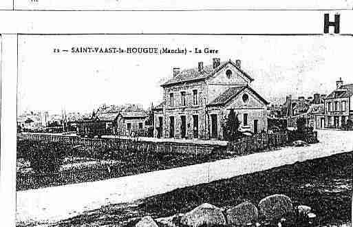 Ville de SAINTVAASTLAHOUGUE Carte postale ancienne