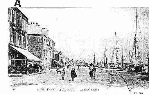 Ville de SAINTVAASTLAHOUGUE Carte postale ancienne