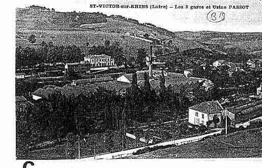 Ville de SAINTVICTORSURRHINS Carte postale ancienne