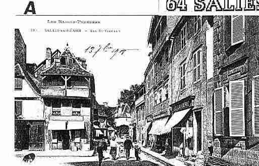 Ville de SALIESDEBEARN Carte postale ancienne