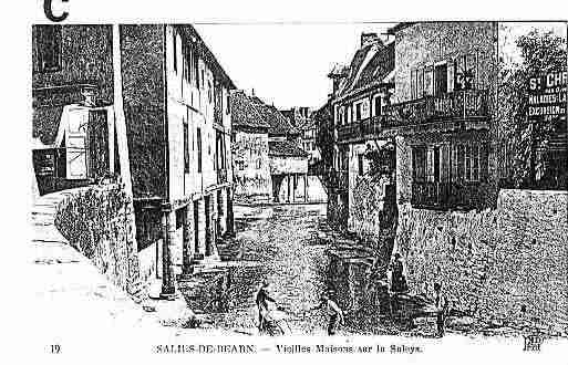 Ville de SALIESDEBEARN Carte postale ancienne