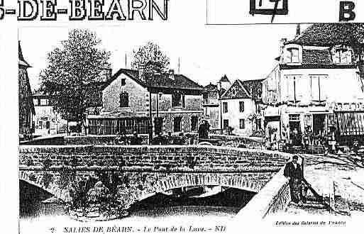 Ville de SALIESDEBEARN Carte postale ancienne