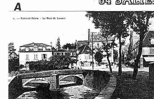 Ville de SALIESDEBEARN Carte postale ancienne