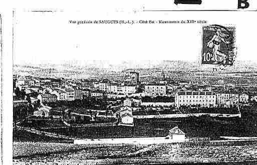 Ville de SAUGUES Carte postale ancienne