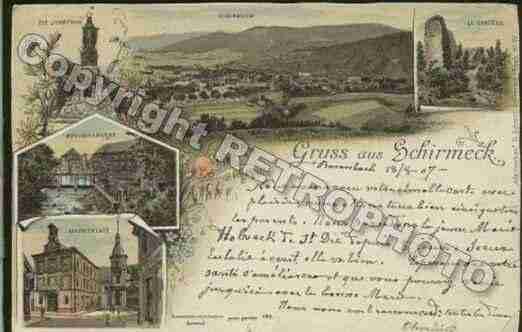 Ville de SCHIRMECK Carte postale ancienne