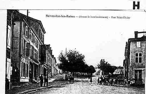 Ville de SERMAIZELESBAINS Carte postale ancienne