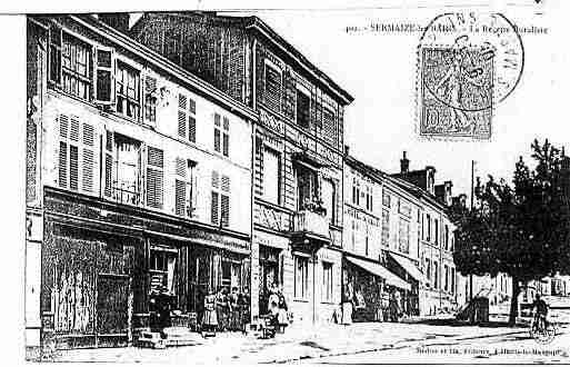 Ville de SERMAIZELESBAINS Carte postale ancienne