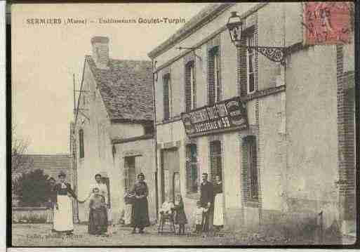 Ville de SERMIERS Carte postale ancienne