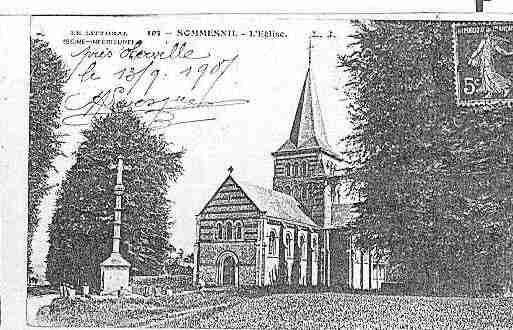 Ville de SOMMESNIL Carte postale ancienne