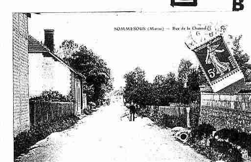 Ville de SOMMESOUS Carte postale ancienne