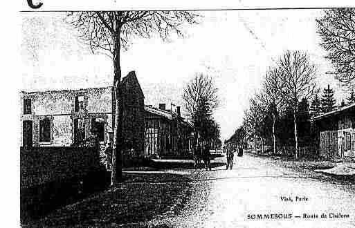 Ville de SOMMESOUS Carte postale ancienne