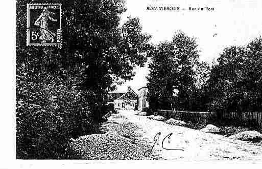 Ville de SOMMESOUS Carte postale ancienne