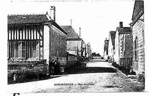 Ville de SOMMESOUS Carte postale ancienne