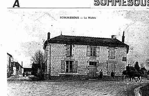 Ville de SOMMESOUS Carte postale ancienne