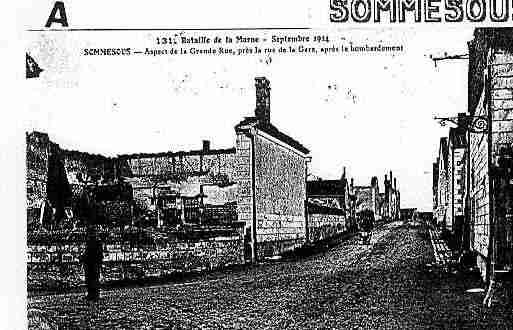 Ville de SOMMESOUS Carte postale ancienne