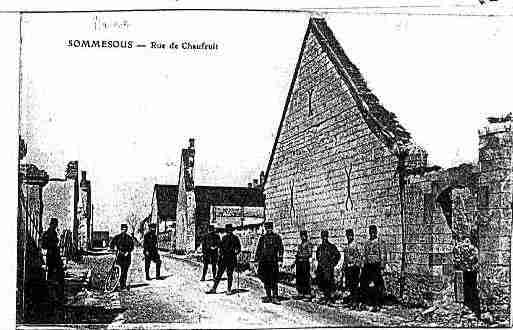 Ville de SOMMESOUS Carte postale ancienne