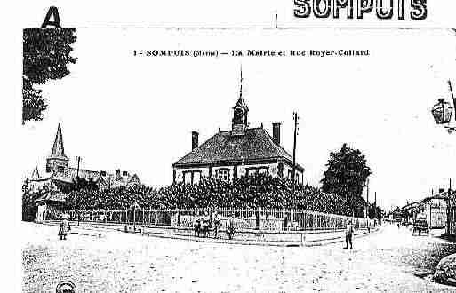 Ville de SOMPUIS Carte postale ancienne