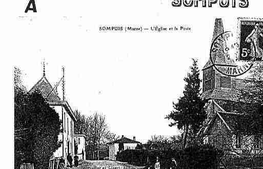 Ville de SOMPUIS Carte postale ancienne