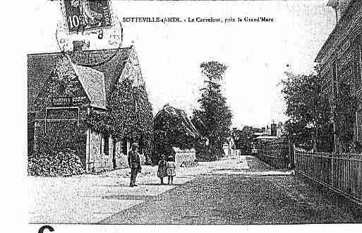 Ville de SOTTEVILLESURMER Carte postale ancienne